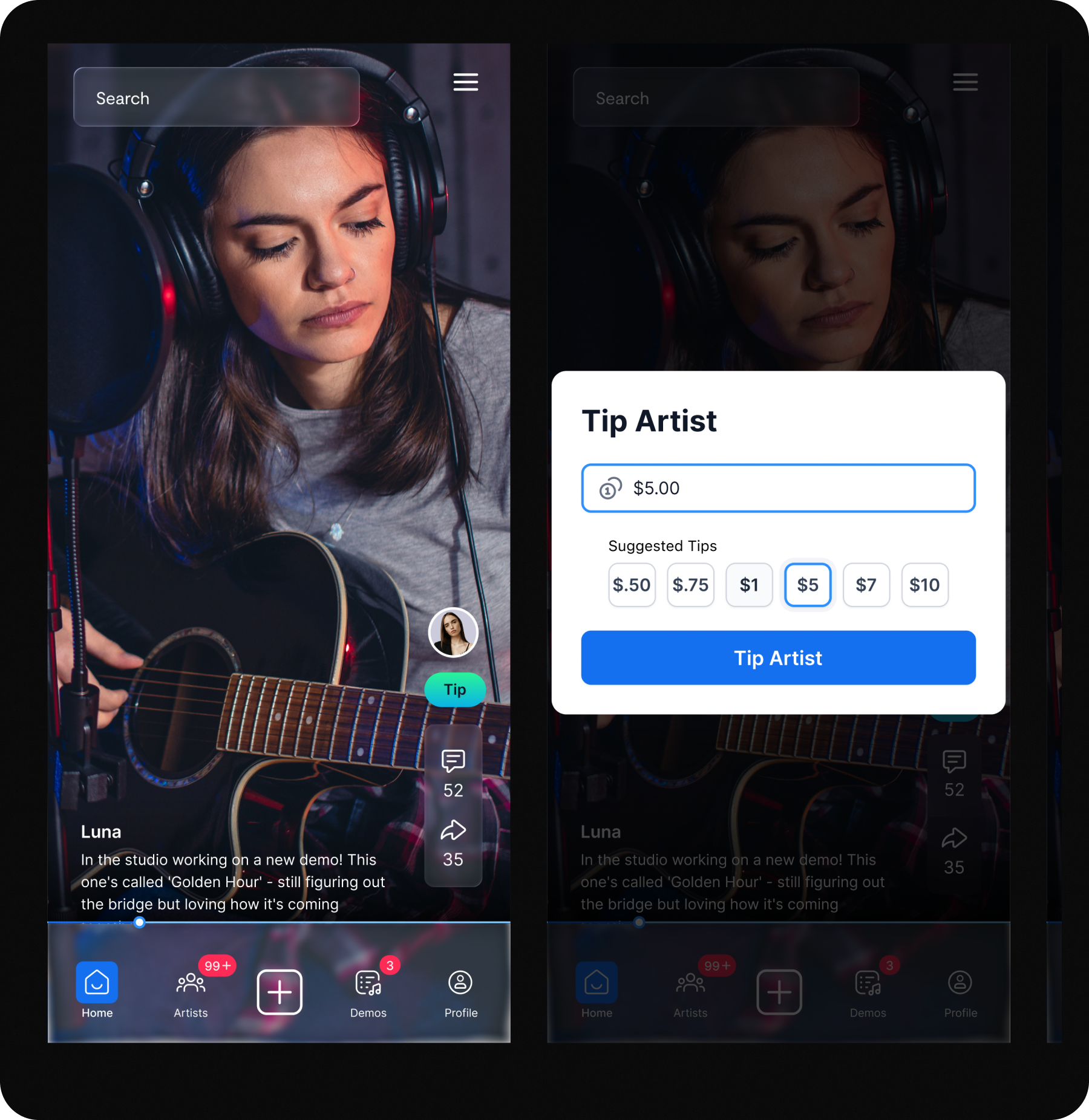 high fidelity mockups