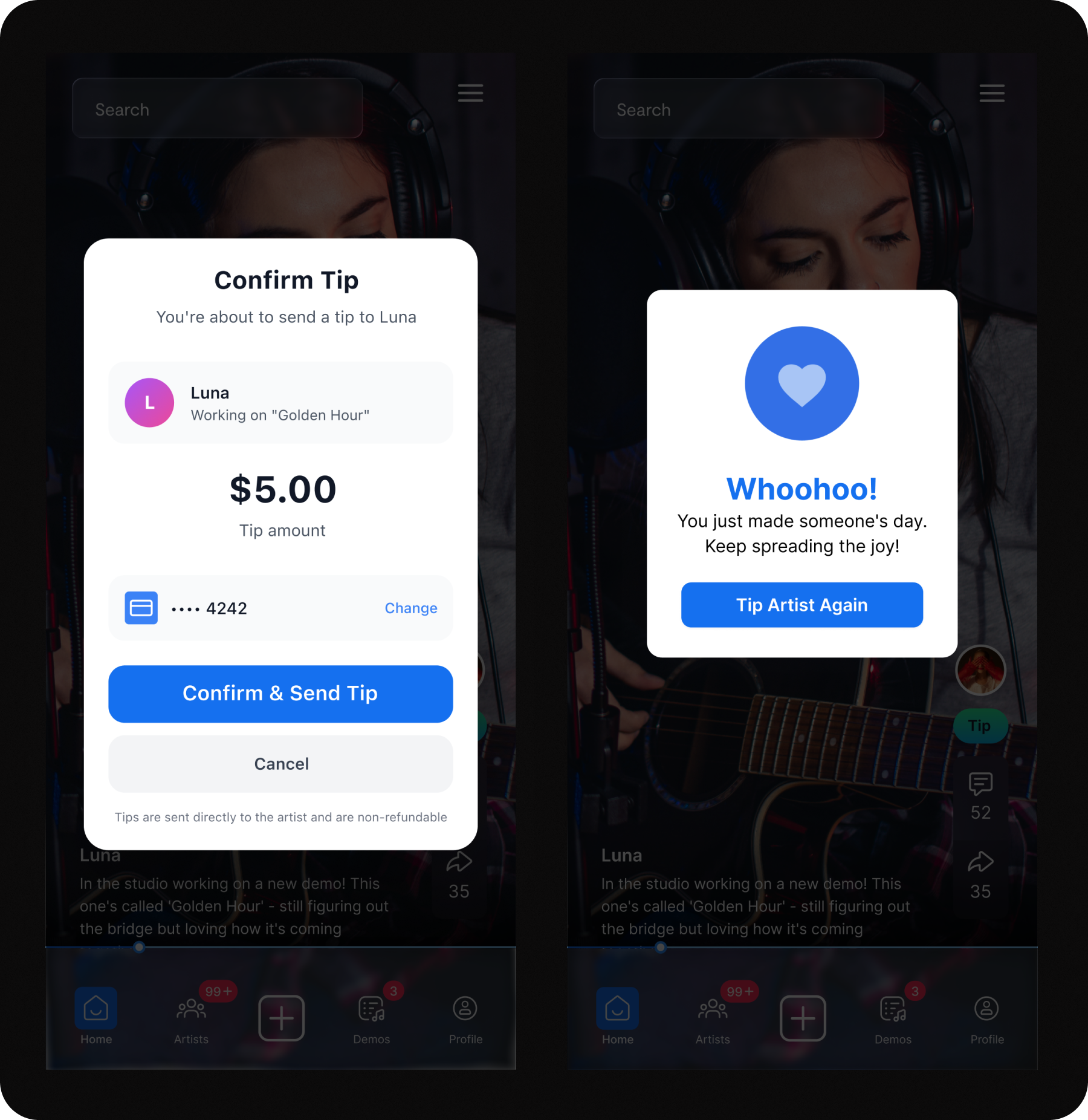 high fidelity mockups